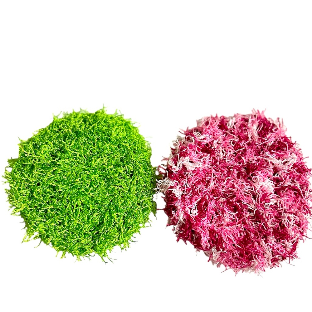 Hand Crafted Colorful Crochet Reusable Polyester Kitchen or Spa Scrubbing Pads - Picture 8 of 8